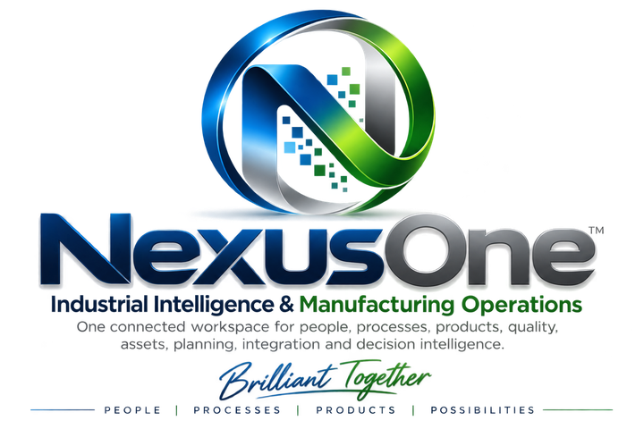 Original NEXUSONE Industrial Intelligence & Manufacturing Operations logo